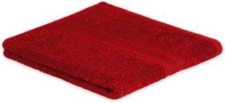 Exklusiv Heimtextil Handtuch Frottier 500 g/m² 50 x 100 cm Rot