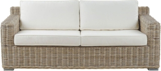 2 Sitzer Sofa ARDEA Rattan Hellbraun