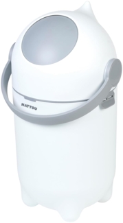 Nattou Windeleimer Mülleimer für ca. 25 Windeln Gr. 1 Dropy - weiss grau