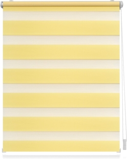 Lichtblick Sonnenschutzsysteme GmbH Doppelrollo Kopenhagen 70 cm x 220 cm (BxL) Gelb modernes Duo Rollo; Klemm- und schraubbar; Lichtdurchlässig und blickdicht