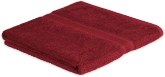 Exklusiv Heimtextil Badetuch Frottier 500 g/m² 100 x 150 cm Bordeaux