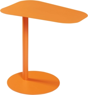 en. casa 'Nastätten' Beistelltisch, Metallgestell, Orange, 50 x 50 x 38 cm