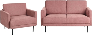 3-Sitzer Sofa Set rosa BREDA