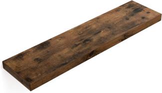 Vasagle 'LWS28BX' Wandregal, Metall/Holz braun, 80 x 20 x 3,8 cm