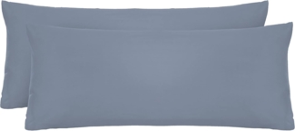 biberna Feinjersey-Kopfkissenbezug 0077144, blau, 2x 40x80cm
