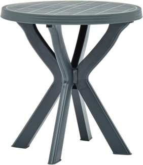 vidaXL Bistrotisch, Kunststoff grün, Ø 70 x H 72 cm