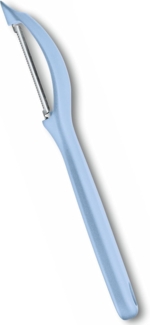 Victorinox | Universalschäler | ergonomisches Design | beidseitige Klinge | Spülmaschinengeeignet | Farbe: Hellblau | ideal für Obst & Gemüse