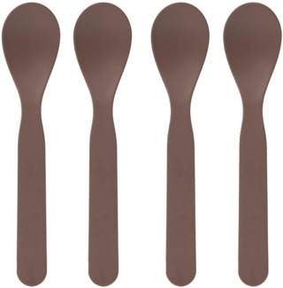 Lässig Cellulose Uni Löffel Set Choco Braun