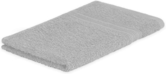 Exklusiv Heimtextil Gästehandtuch Frottier 500 g/m² 30 x 50 cm Silber
