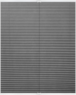 Lichtblick Sonnenschutzsysteme GmbH Plissee Nizza 50 cm x 130 cm (BxL) Hellgrau Tageslicht; einfache Installation mit Klemmträgern; verspannt
