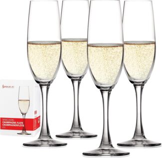 Spiegelau Winelovers Champagnerkelch, 4er Set, Proseccokelch, Champagnerkelch, Sektglas, Proseccoglas, Champagnerglas, Kristallglas, 190 ml, 4090187