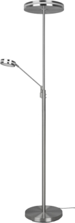 Trio Leuchten 'Franklin' LED-Deckenfluter mit Lesearm, Höhe 181 cm, Silber