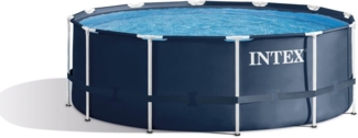 Intex Frame Pool, ohne Zubehör, Legierter Stahl / PVC blau, 366 x 366 x 122 cm