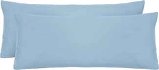 biberna Feinjersey-Kopfkissenbezug 0077144, eisblau, 2x 40x80cm