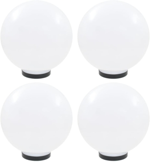 vidaXL LED-Gartenleuchten 4 Stk. Kugelförmig 30 cm PMMA 277143