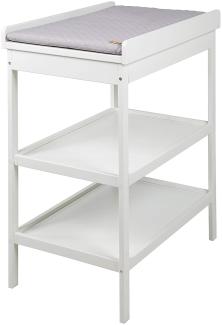 roba Wickelregal - inkl. Wickelauflage 'roba Style grau' - Höhe 93,5 cm - Weiß