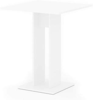 VICCO Esstisch REPOSE Küchentisch Esszimmer Tisch Säulentisch weiß 65x65 cm