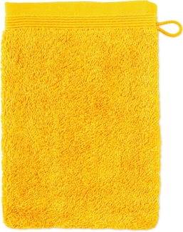 möve Superwuschel Waschhandschuh 20x15 cm aus 100% Baumwolle, gold