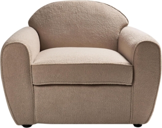 Sessel ELLEDE Bouclé Hellbraun