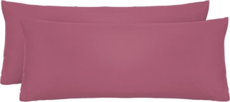 biberna Feinjersey-Kopfkissenbezug 0077144, brombeer, 2x 40x80cm