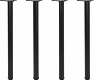 4 höhenverstellbare Tischbeine Schwarz 870 mm 242149
