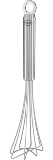 RÖSLE Gourmetbesen Schneebesen mit robusten Schlaufen Rundgriff Aufhängeöse Edelstahl 27 cm