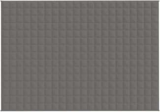 vidaXL Gewichtsdecke Stoff, 1 x Gewichtsdecke, Dunkelgrau, 155x220 cm, Stoff, 11 kg