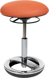 Topstar Hocker SITNESS BOB mit Fußring Aluminium poliert weiß