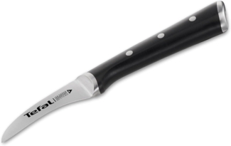 Tefal 'K23212 Ice Force' rundes Schälmesser, Edelstahl schwarz, 7 cm