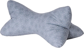 Dr. Berger Living Nackenkissen Dr. Berger Leseknochen Spacegrau mit Tupfen 40 x 16 cm