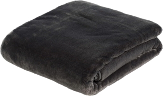 Gözze 'Premium Cashmere' Kuscheldecke, Polyester anthrazit, 180x220 cm