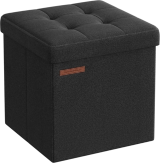 Songmics Sitzhocker (1 St), mit Stauraum faltbarer Hocker Sitzwürfel 30 x 30 x 30 cm