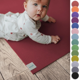 SanoSoft Krabbelunterlage 120x100 cm, Rot, PVC-Schaum, 4,5 mm Dicke