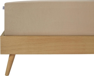 Schiesser 'Flexi' Spannbettlaken mit Gummizug, Jersey / Elasthan, Cappuccino, 150x200 cm