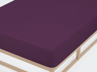 Castell Jersey-Stretch-Spannbetttuch, Violett, 1x 180x200 cm - 200x200 cm, 180x200 cm