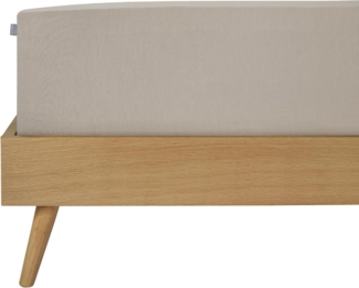 Schiesser 'Flexi' Spannbettlaken mit Gummizug, Jersey / Elasthan, Silber, 180x200 cm