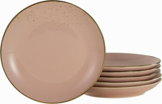 CreaTable 21970 Nature Collection Dessertteller Ø 21 cm, rosé (6er Pack)