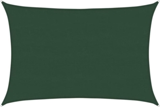 vidaXL Sonnensegel 60 g-m² Dunkelgrün 5x6 m HDPE