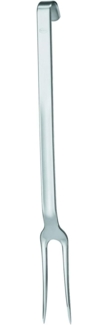 Rösle Haken Fleischgabel, spülmaschinengeeignet, Edelstahl 18/10, Silber, 35 cm