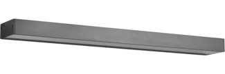 LED Badezimmer Wandleuchte ROCCO Schwarz 60cm - Up-Down Spiegelleuchte