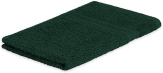 Exklusiv Heimtextil Gästehandtuch Frottier 500 g/m² 30 x 50 cm Dunkelgrün