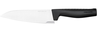 Fiskars 'Hard Edge' Kochmesser, Stahl schwarz, 17,2 cm