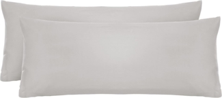 biberna Feinjersey-Kopfkissenbezug 0077144, sturmgrau, 2x 40x60 cm