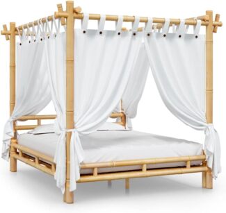 vidaXL Himmelbett 160x200 cm Bambus