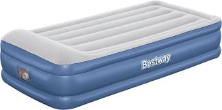 TriTech™ Single-Luftbett mit integrierter Elektropumpe, Blau/Grau, 191 x 97 x 46 cm