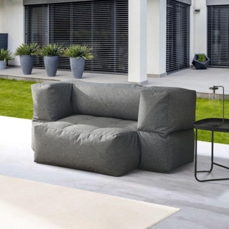 HOME DELUXE 'HEAVEN' Outdoor Sitzsack, Polyester anthrazit, 76 x 152 x 100 cm