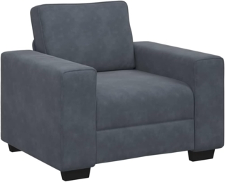 vidaXL Sessel Dunkelgrau 60 cm Samt 4105248