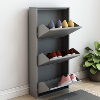 Schuhkipper Sokndal mit 3 Klappen Grau [en. casa]