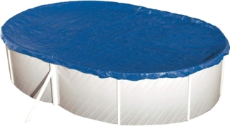 Steinbach Abdeckplane oval, PE blau, 640x360 cm