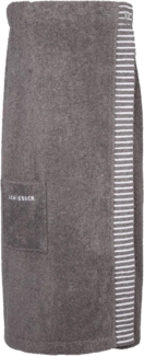 Schiesser 'Rom' Saunakilt, Baumwollfrottee dunkelgrau, 36-44